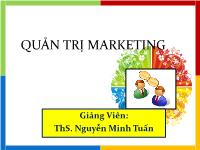 Quản trị marketing - Phân tích cơ hội thị trường