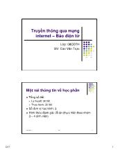 Truyền thông qua mạng Internet