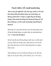 Tuyệt chiêu viết email marketing