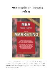 MBA trong tầm tay - Marketing