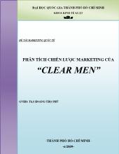 Phân tích chiến lược marketing của Clear men