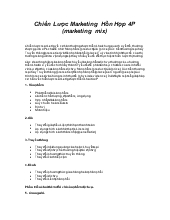 Chiến Lược Marketing Hỗn Hợp 4P (marketing mix)