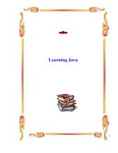 Ebook Learning Java