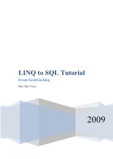 Ebook Linq to Sql tutorial
