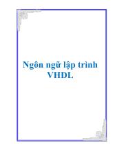Ebook Ngôn ngữ lập trình VHDL