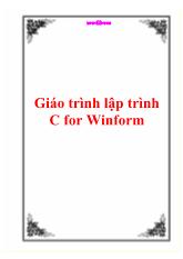 Giáo trình lập trình C for Winform