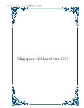 Tổng quan về SharePoint 2007