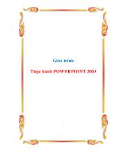 Giáo trình thực hành powerpoint 2003