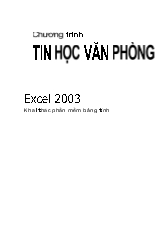 Hướng dẫn sử dụng Excel 2003