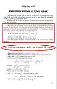 Bài giảng số 18 - Phương trình lượng giác (Ôn thi đại học)