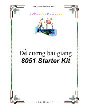 Đề cương bài giảng 8051 Starter Kit