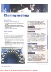 Chairing meetings