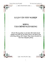 Chuyên đề Phương pháp và cách thức điều hành doanh nghiệp trong lĩnh vực tài chính công ty xây dựng công trình hàng không (ACC) thuộc tổng công ty bay dịch vụ Việt Nam - Bộ Quốc phòng