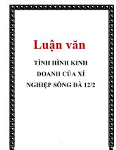 Chuyên đề Tình hình kinh doanh của xí nghiệp Sông Đà 12/2