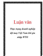 Đề tài Những thuận lợi và thách thức khi Việt Nam gia nhập WTO