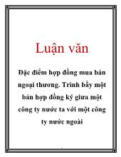 Tiểu luận Đánh giá thực trạng ký kết so với hợp đồng và một số giải pháp, kiến nghị, khắc phục