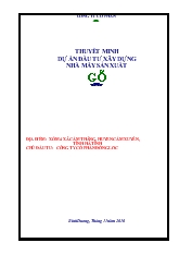 Thuyết minh dự án đầu tư xây dựng nhà máy sản xuất gỗ