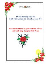 Đề tài Groupon (mua hàng theo nhóm) và các mô hình ứng dụng tại Việt Nam