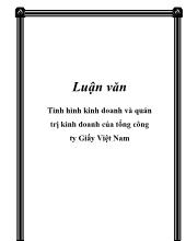 Đề tài Đánh giá kết quả hoạt động sản xuất kinh doanh của tổng công ty giấy Việt Nam