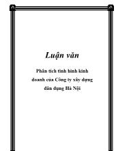 Đề tài Phân tích tình hình kinh doanh của công ty xây dựng dân dụng Hà Nội