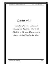 Khóa luận Giải pháp phát triển kinh doanh thương mại điện tử tại công ty cổ phần đầu tư xây dựng thương mại và quảng cáo Đại Nguyễn – Đà Nẵng