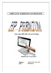 Đề tài Chiến lược marketing sản phẩm mới HP Premium
