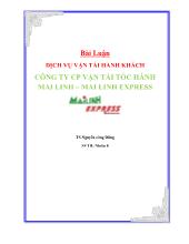 Đề tài Dịch vụ vận tải hành khách công ty cổ phần vận tải tốc hành Mai Linh Express