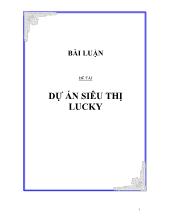 Đề tài Dự án siêu thị Lucky