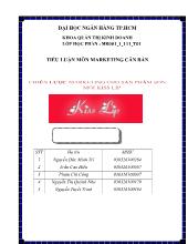 Tiểu luận Chiến lược marketing cho sản phẩm son môi Kiss Lip