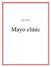 Đề tài Chiến lược của công ty Mayo Clinic