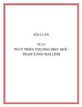 Đề tài Phát triển thương hiệu mới: trạm xăng Mai Linh