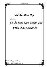 Đề án Chiến lược kinh doanh của Việt Nam Airlines