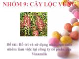Đề tài Bố trí và sử dụng nhân lực theo nhóm làm việc tại công ty cổ phần sữa VinaMilk