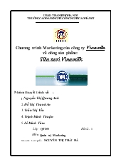 Đề tài Chương trình marketing của công ty VinaMilk về dòng sản phẩm sữa tươi VinaMilk