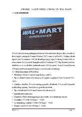 Đề tài Những đặc điểm chính trong chuỗi cung ứng của Wal - Mart
