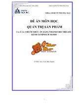 Đề án Chuỗi thức ăn sáng nhanh cho trẻ em: Bánh Sandwich Momo