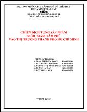 Đề tài Chiến dịch tung sản phẩm nước mắm Tám Phú vào thị trường Thành phố Hồ Chí Minh