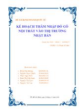 Đề tài Kế hoạch thâm nhập đồ gỗ nội thất vào thị trường Nhật Bản