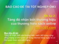 Đề tài Tăng độ nhận biết thương hiệu của thương hiệu sách online sach365.com