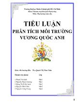 Tiểu luận Phân tích môi trường vương quốc Anh