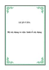 Đề tài Phương hướng, mục tiêu và chương trình công tác năm 2001 của viện kinh tế xây dựng