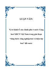 Đề tài Thực trạng và giải pháp nhằm nâng cao hiệu quả quản lý kinh tế của Chính phủ