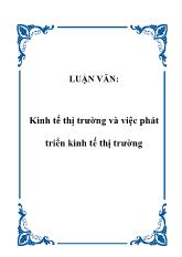 Đề tài Gải pháp cho nền kinh tế thị trường định hướng xã hội chủ nghĩa ở nước ta hiên nay