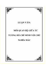 Đề tài Tư tưởng Hồ Chí Minh trong các vẫn đề