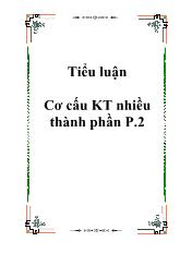 Đề án Phân tích cơ cấu kinh tế nhiều thành phần ở nước ta mà đại hội Đảng IX đã nêu và ích lợi của việc sử dụng nó vào việc phát triển kinh tế xã hội ở trong thời kỳ quá độ lên CNXH ở Việt Nam