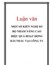 Đề tài Hoạt động đấu thầu của Công ty xây lắp vật tư kỹ thuật (TEMATCO), quận Hai Bà Trưng, thành phố Hà Nội