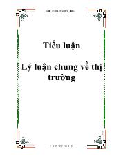Đề tài Phương hướng và giải pháp phát triển các loại thị trường ở Việt Nam