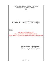 Khóa luận Tìm hiểu về bộ chứng từ trong thanh toán xuất nhập khẩu thực trạng và các giải pháp hoàn thiện tại Việt Nam