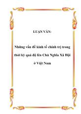 Đề tài Những vấn đề kinh tế chính trị trong thời kỳ quá độ lên chủ nghĩa xã hội ở Việt Nam