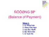 Đề tài Đường BP (Balance of Payment)